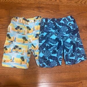 Tropical Print Kids Shorts Set (both)